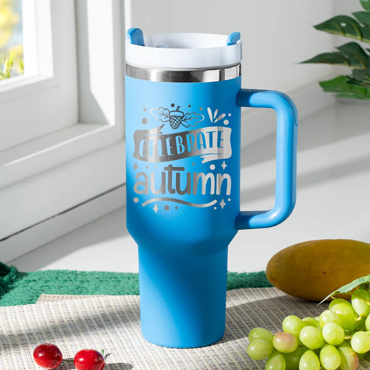 Stainless Steel Tumbler with Removable Handle