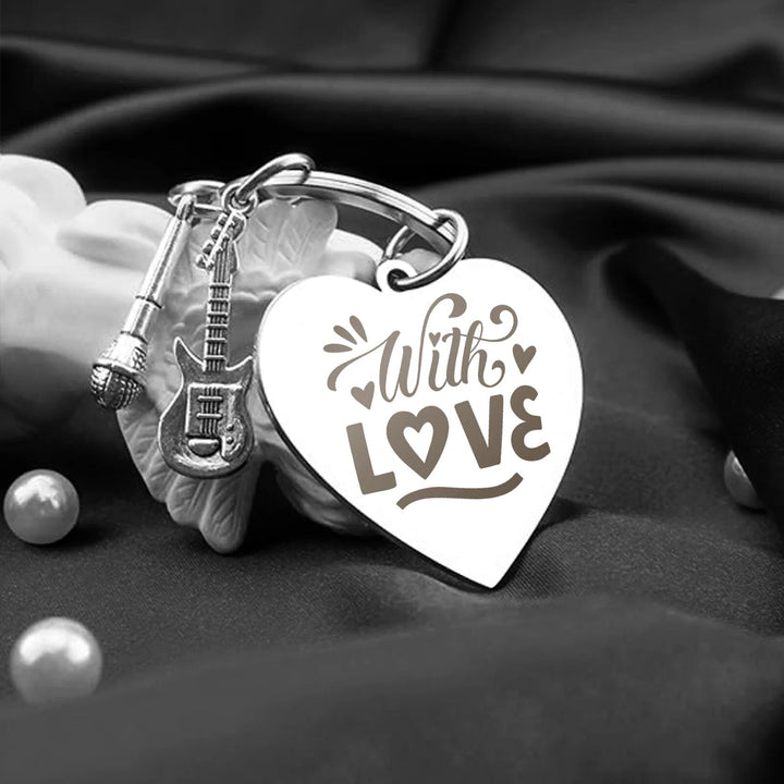 Stainless Steel Heart Keychain