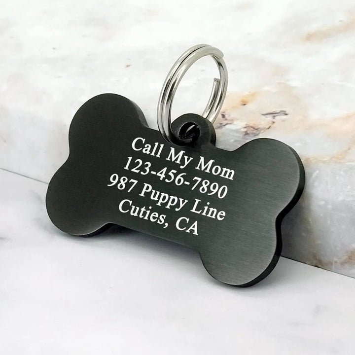Anodized Aluminum Bone Dog Tag