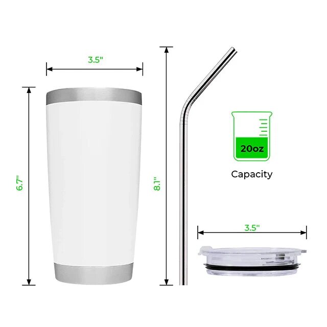 20oz Stainless Steel Coffee Tumbler