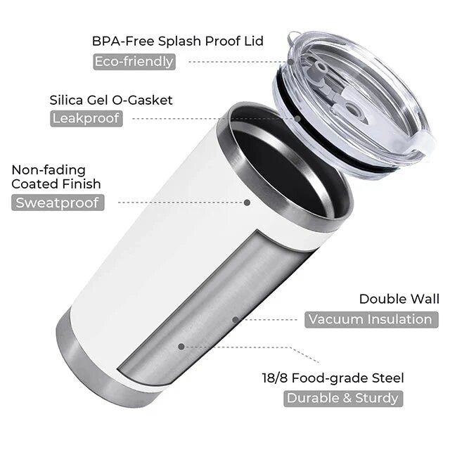 20oz Stainless Steel Coffee Tumbler