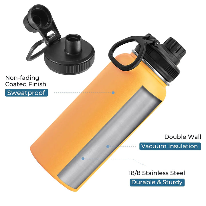 32oz Stainless Steel Insulated Water Bottle & Chug Cap