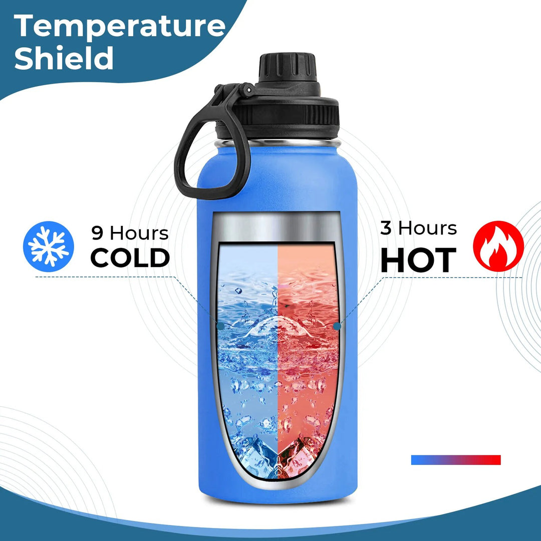32oz Stainless Steel Insulated Water Bottle & Chug Cap