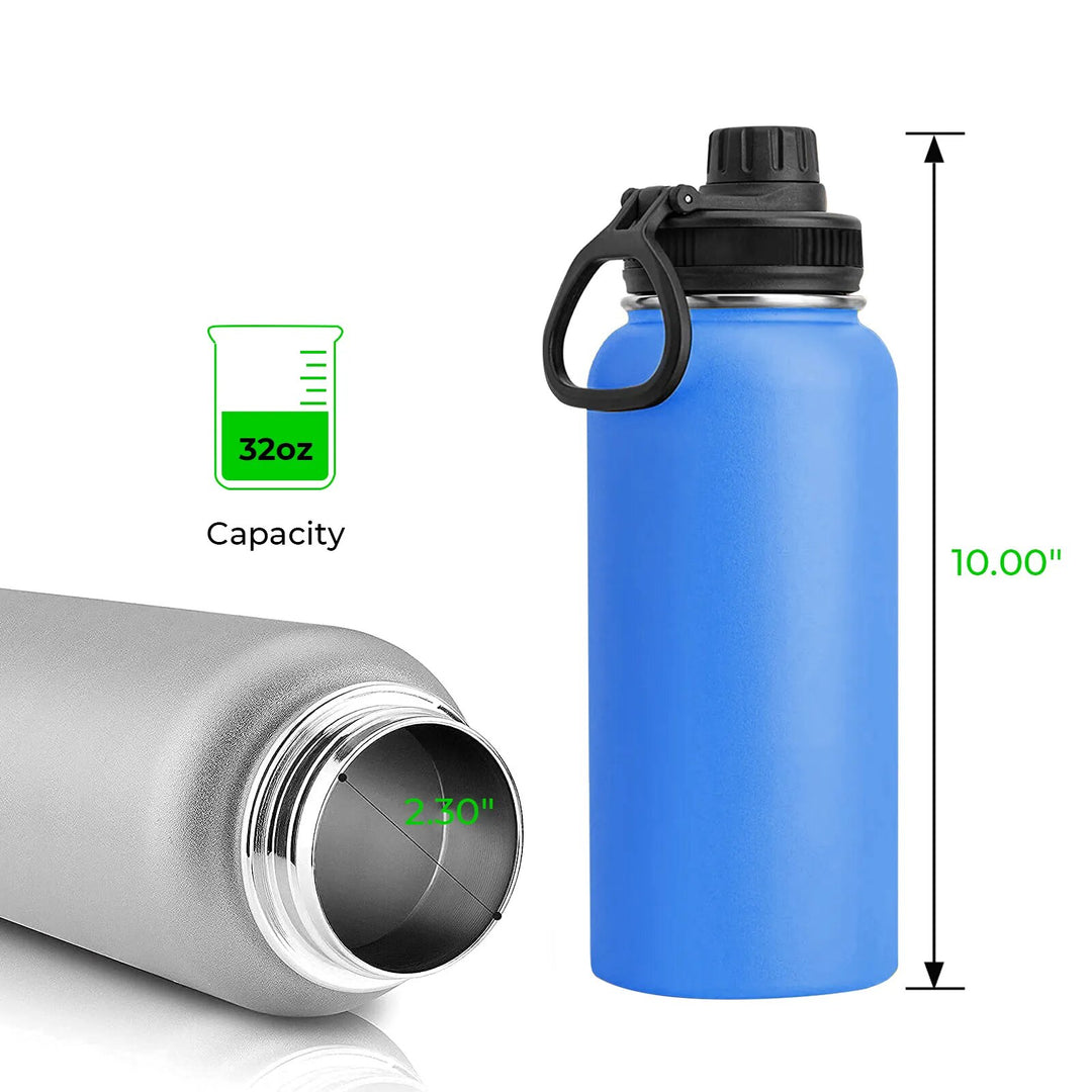 32oz Stainless Steel Insulated Water Bottle & Chug Cap