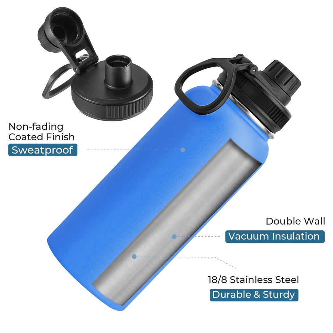 32oz Stainless Steel Insulated Water Bottle & Chug Cap