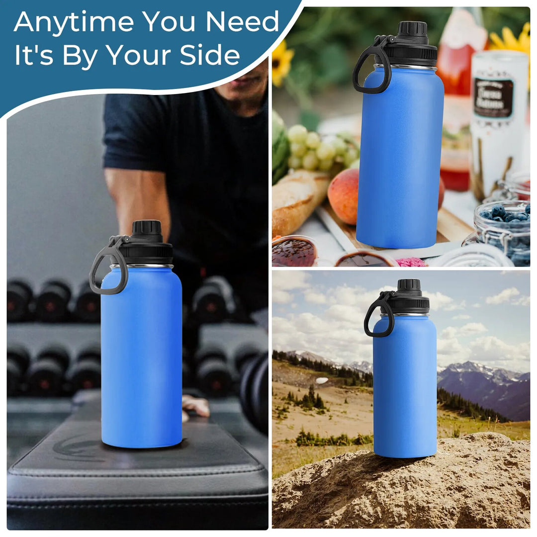 32oz Stainless Steel Insulated Water Bottle & Chug Cap