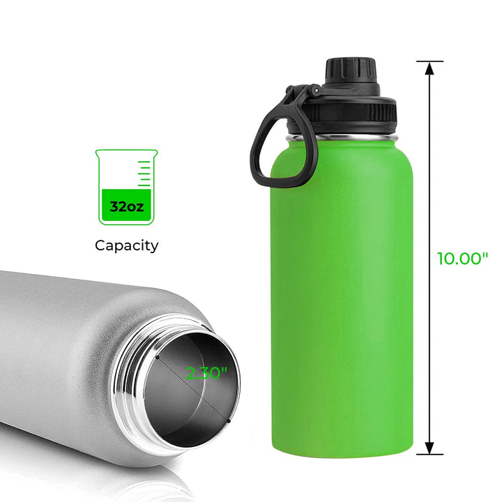 32oz Stainless Steel Insulated Water Bottle & Chug Cap