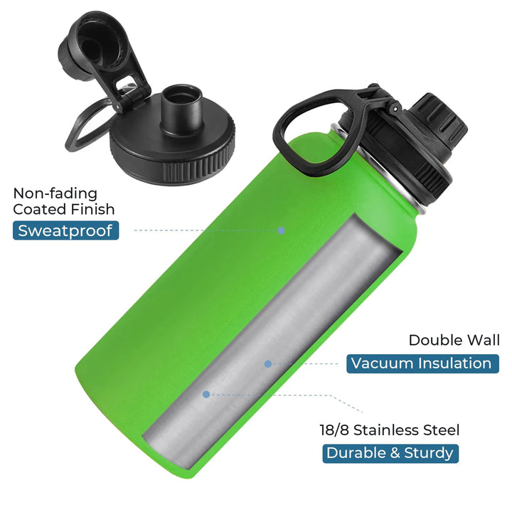 32oz Stainless Steel Insulated Water Bottle & Chug Cap