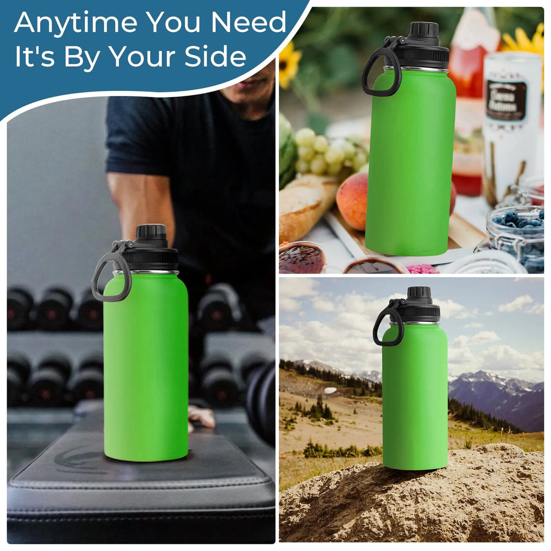 32oz Stainless Steel Insulated Water Bottle & Chug Cap