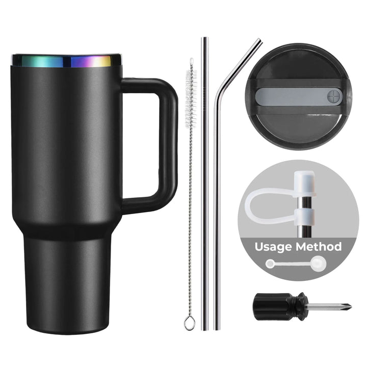 Stainless Steel Tumbler with Removable Handle