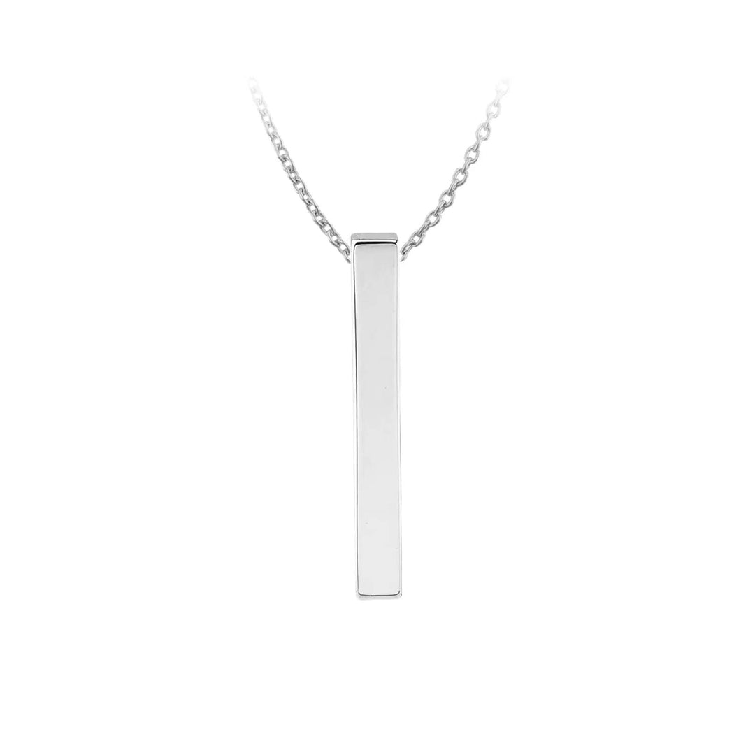 Stainless Steel Vertical Bar Necklace