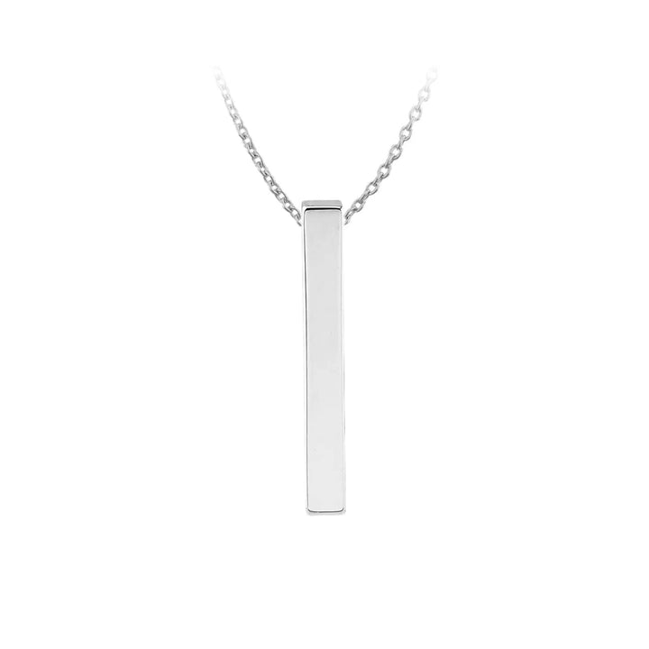Stainless Steel Vertical Bar Necklace