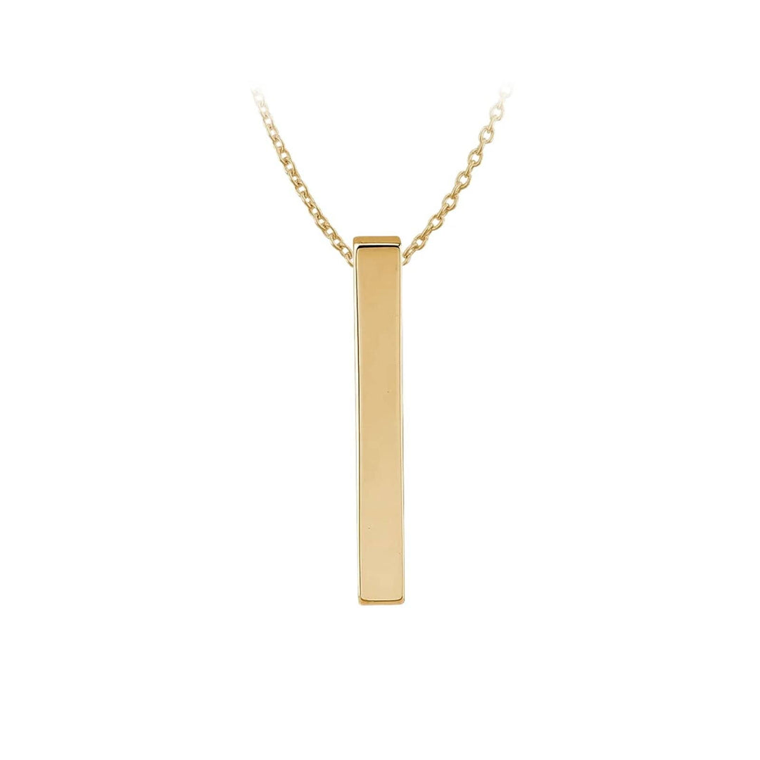 Stainless Steel Vertical Bar Necklace