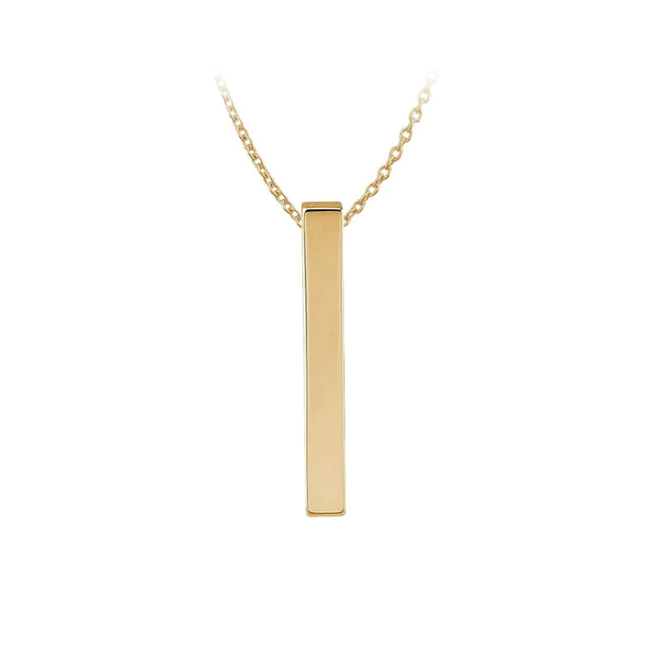 Stainless Steel Vertical Bar Necklace