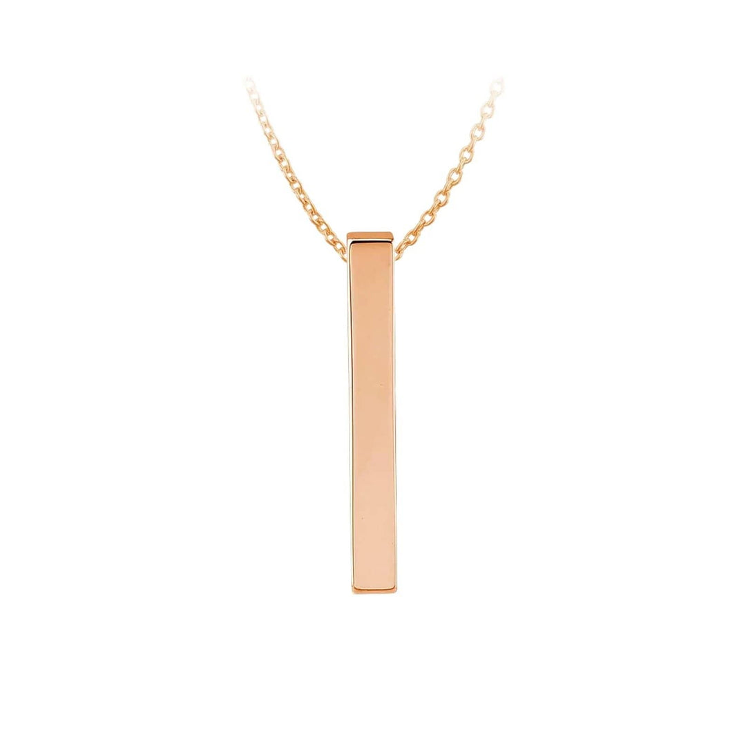 Stainless Steel Vertical Bar Necklace
