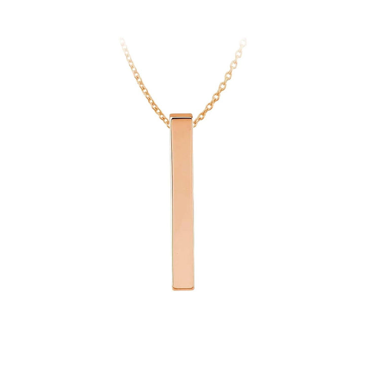 Stainless Steel Vertical Bar Necklace