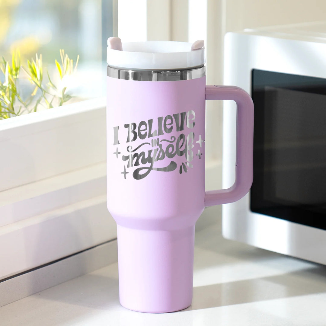 Stainless Steel Tumbler with Removable Handle