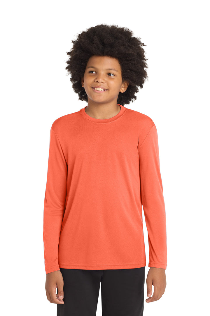 Sport-Tek® Youth Long Sleeve PosiCharge® Competitor™ Tee. YST350LS