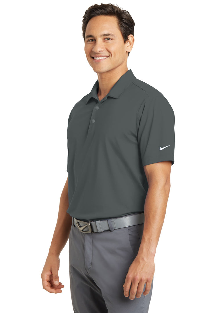 Anthracite Nike Dri-FIT Vertical Mesh Polo. 637167
