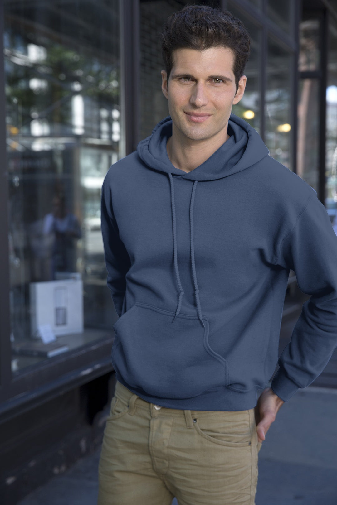 Antqu Chry Red Gildan - Heavy Blend Hooded Sweatshirt. 18500