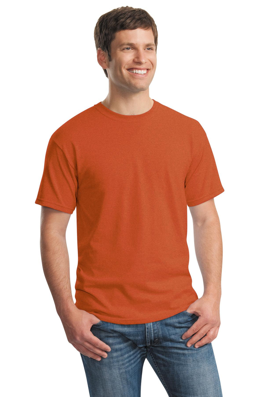Antqu Orange Gildan - Heavy Cotton 100% Cotton T-Shirt. 5000