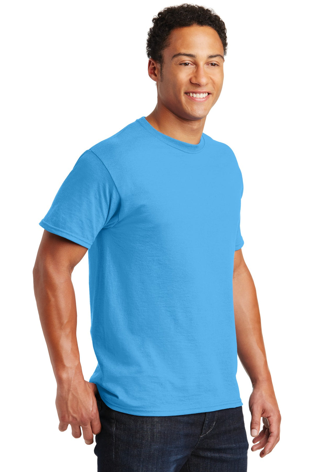 Aquatic Blue Jerzees - Dri-Power 50/50 Cotton/Poly T-Shirt. 29M