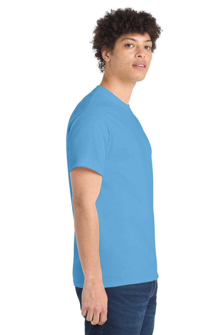 Aquatic Blue Port & Company - Core Cotton Tee. PC54