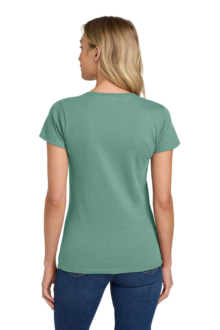 Aquatic Gildan Women's Heavy Cotton 100% Cotton T-Shirt. 5000L