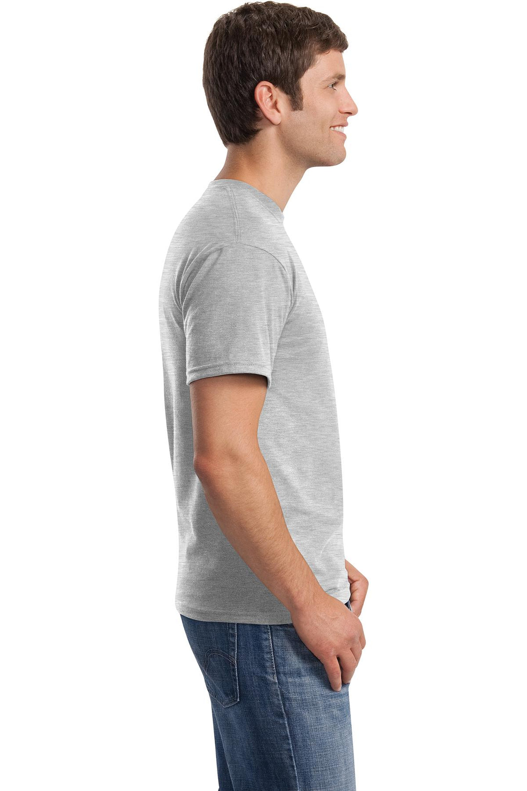 Ash Gildan - Ultra Cotton 100% US Cotton T-Shirt with Pocket. 2300