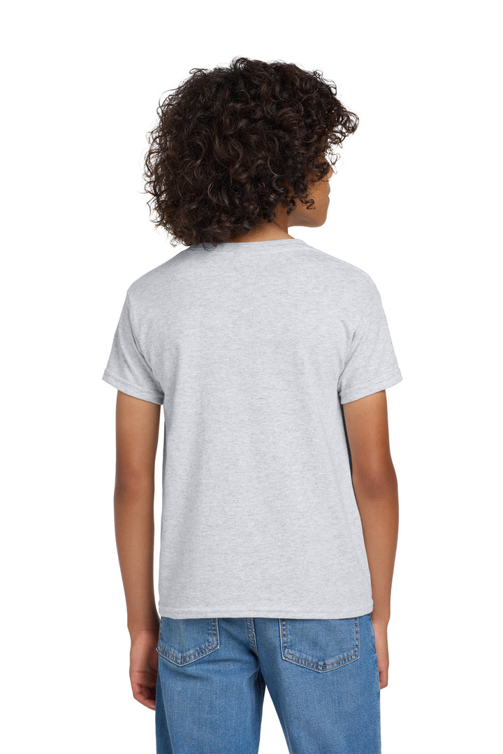 Ash Gildan Youth DryBlend 50 Cotton/50 Poly T-Shirt. 8000B