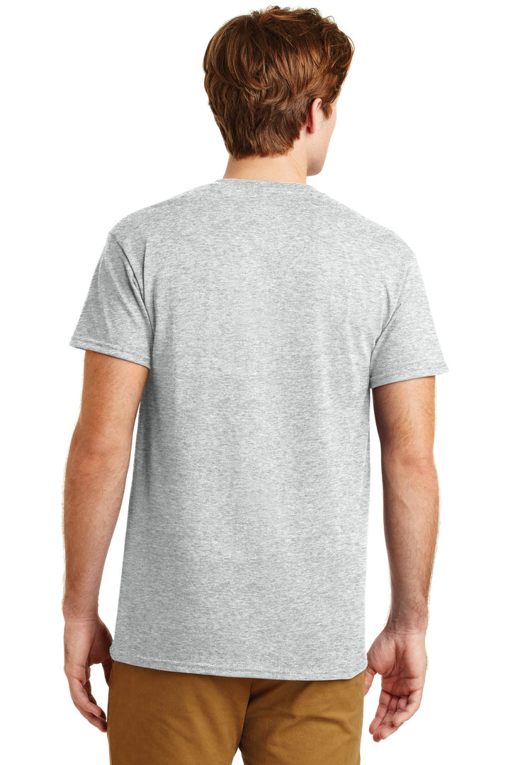 Ash Grey Gildan - DryBlend 50 Cotton/50 Poly Pocket T-Shirt. 8300