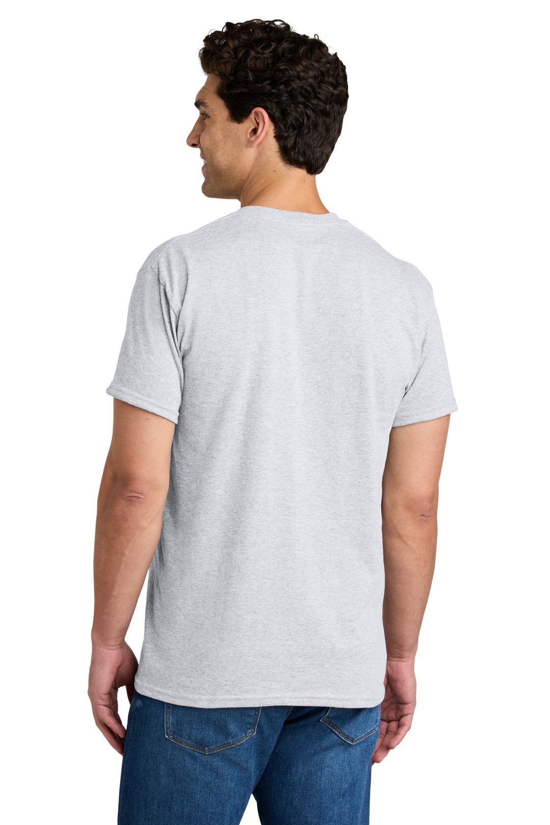 Ash Grey Gildan - DryBlend 50 Cotton/50 Poly Pocket T-Shirt. 8300