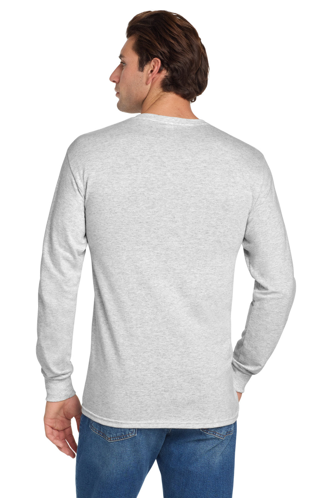 Ash Jerzees - Dri-Power 50/50 Cotton/Poly Long Sleeve T-Shirt. 29LS