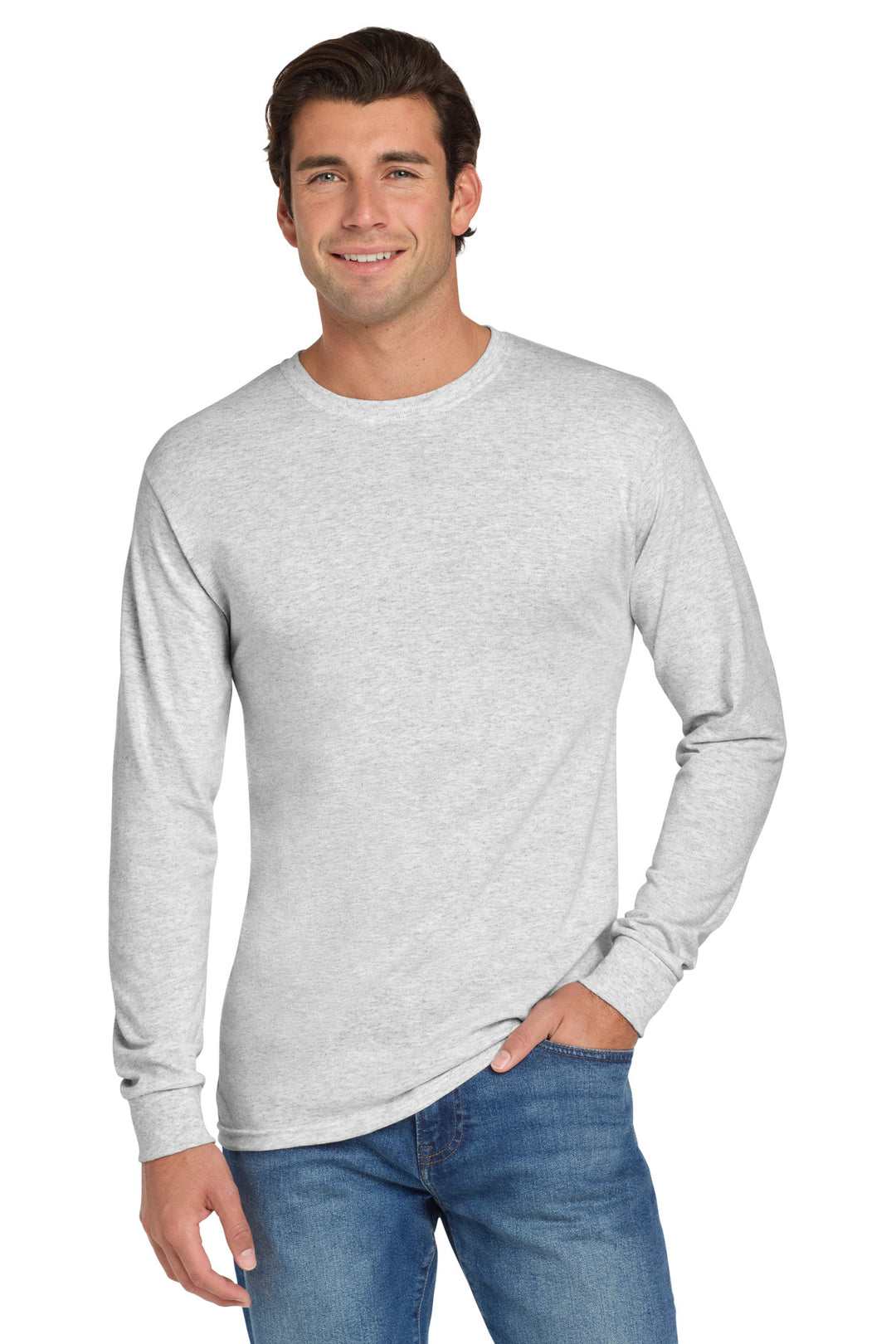 Ash Jerzees - Dri-Power 50/50 Cotton/Poly Long Sleeve T-Shirt. 29LS