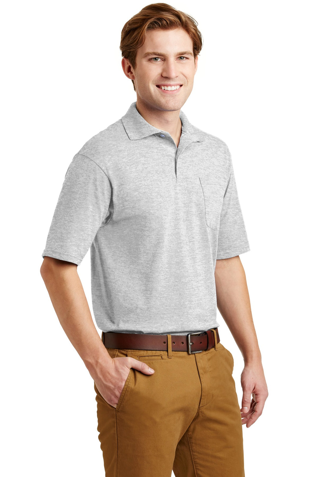 Ash Jerzees Dri-Power Pocket Sport Shirt. 436MP