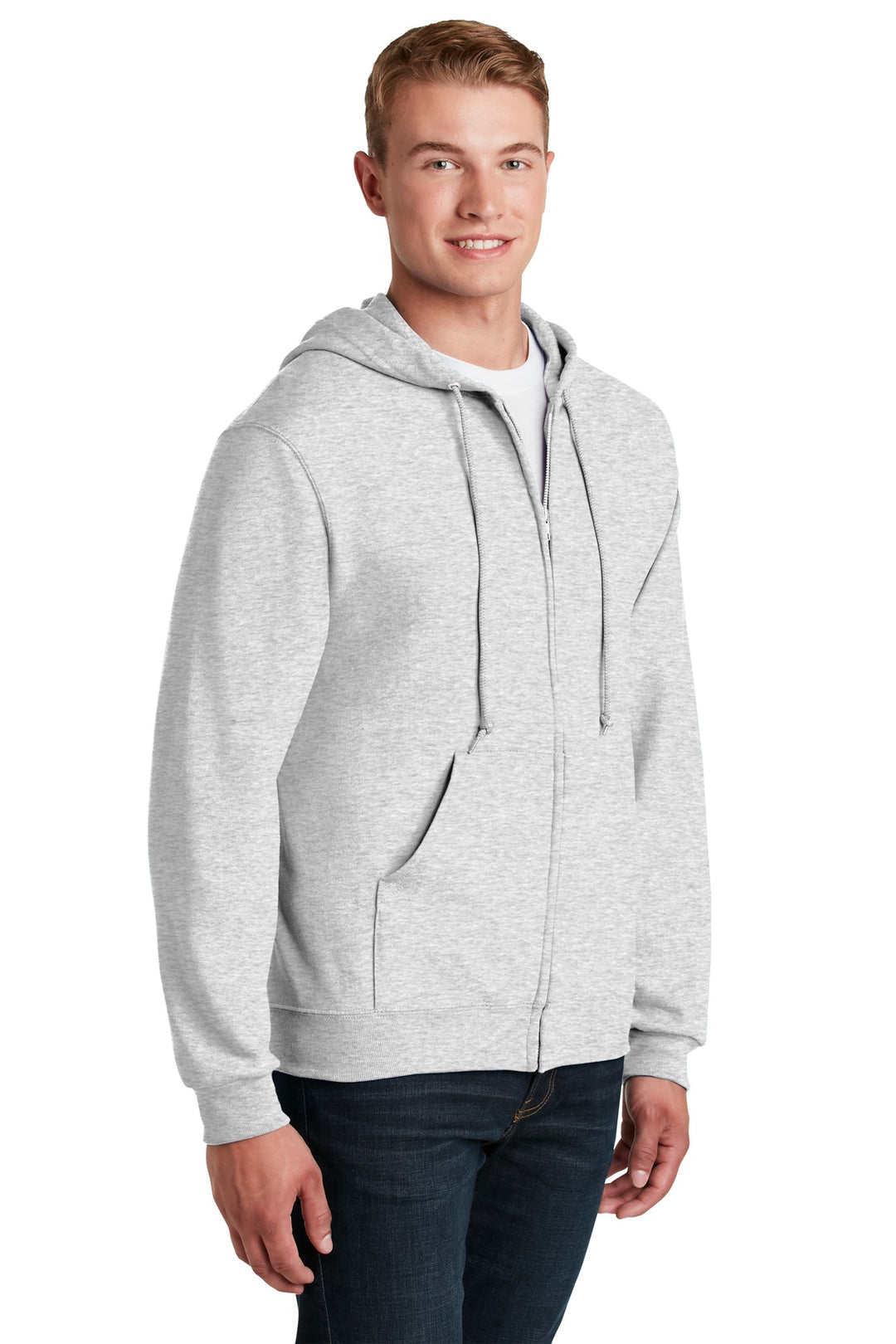 Ash Jerzees - NuBlend Full-Zip Hooded Sweatshirt. 993M
