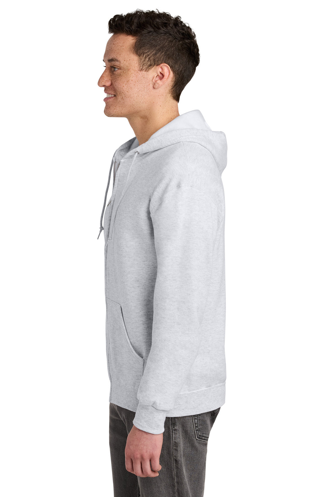 Ash Jerzees - NuBlend Full-Zip Hooded Sweatshirt. 993M
