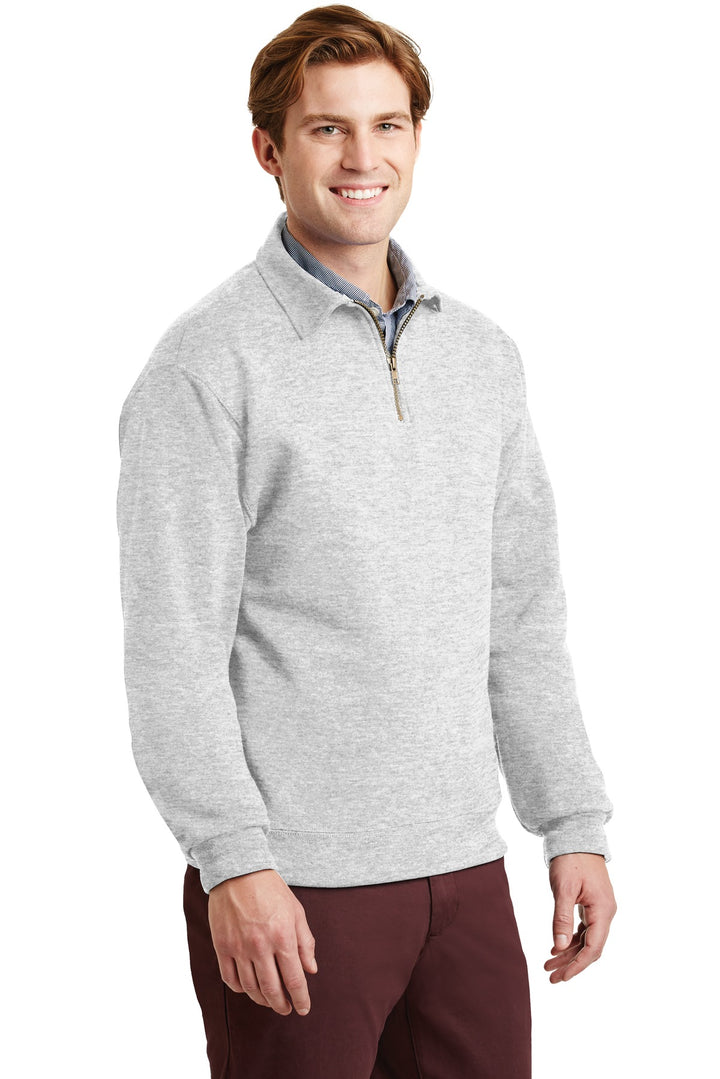 Ash Jerzees Super Sweats NuBlend - 1/4-Zip Sweatshirt with Cadet Collar. 4528M