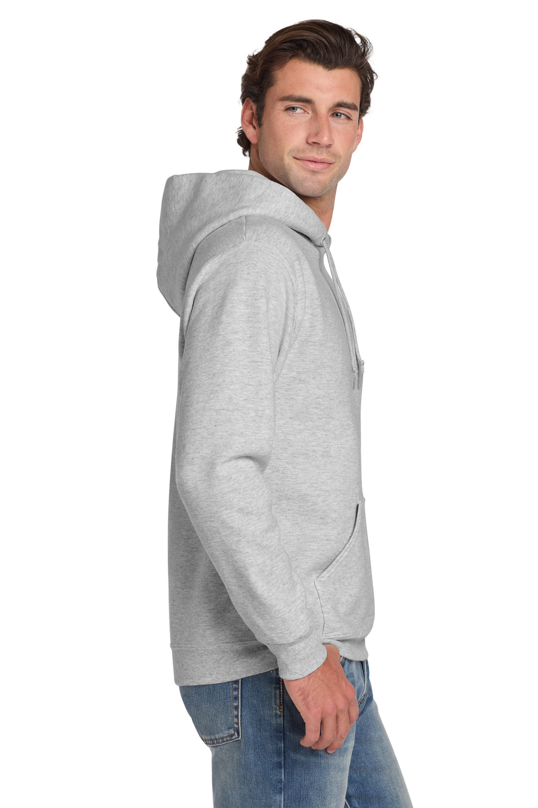 Ash Jerzees Super Sweats NuBlend - Pullover Hooded Sweatshirt. 4997M
