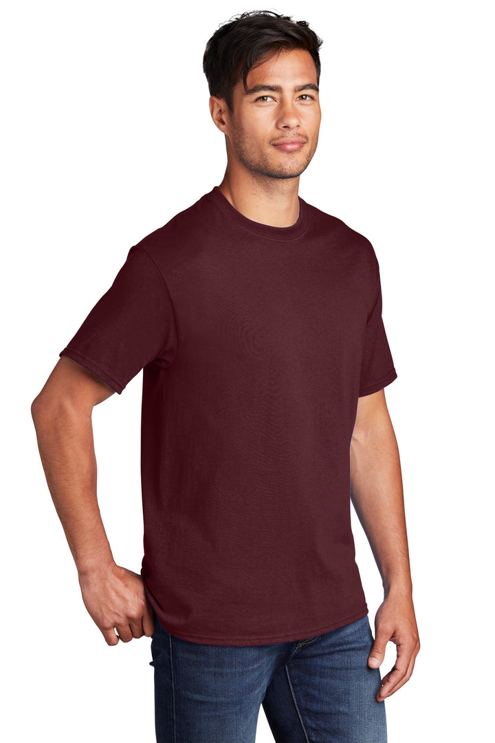 Ath Maroon Port & Company - Core Cotton Tee. PC54