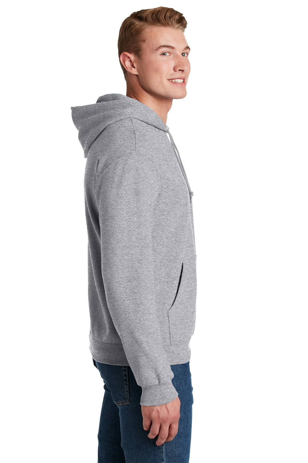 Athl Heather Jerzees NuBlend Pullover Hooded Sweatshirt. 996M