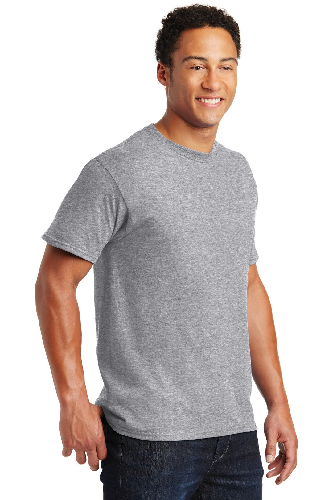 Athletic Hthr Jerzees - Dri-Power 50/50 Cotton/Poly T-Shirt. 29M