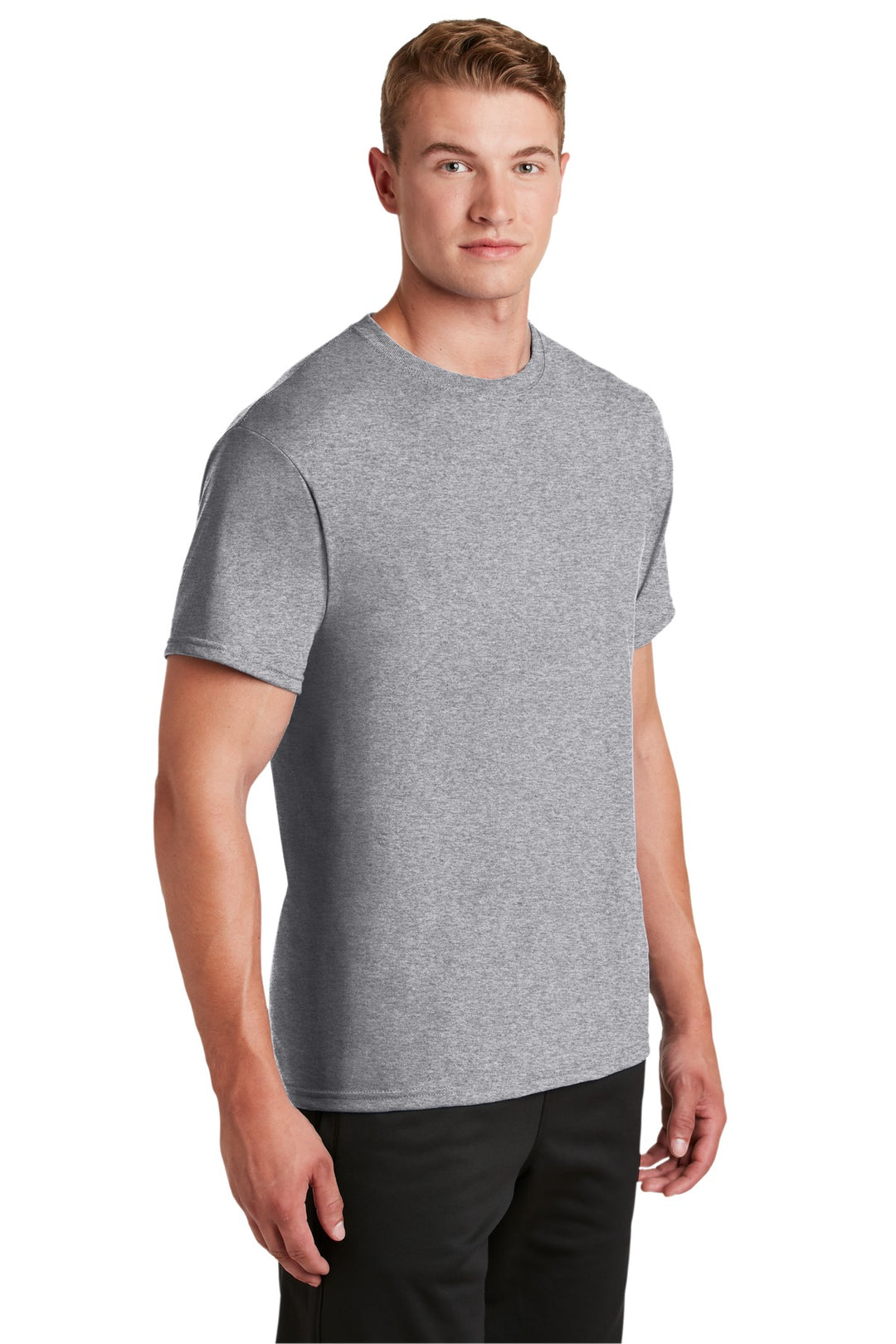 AthlHthr Jerzees Dri-Power 100% Polyester T-Shirt. 21M