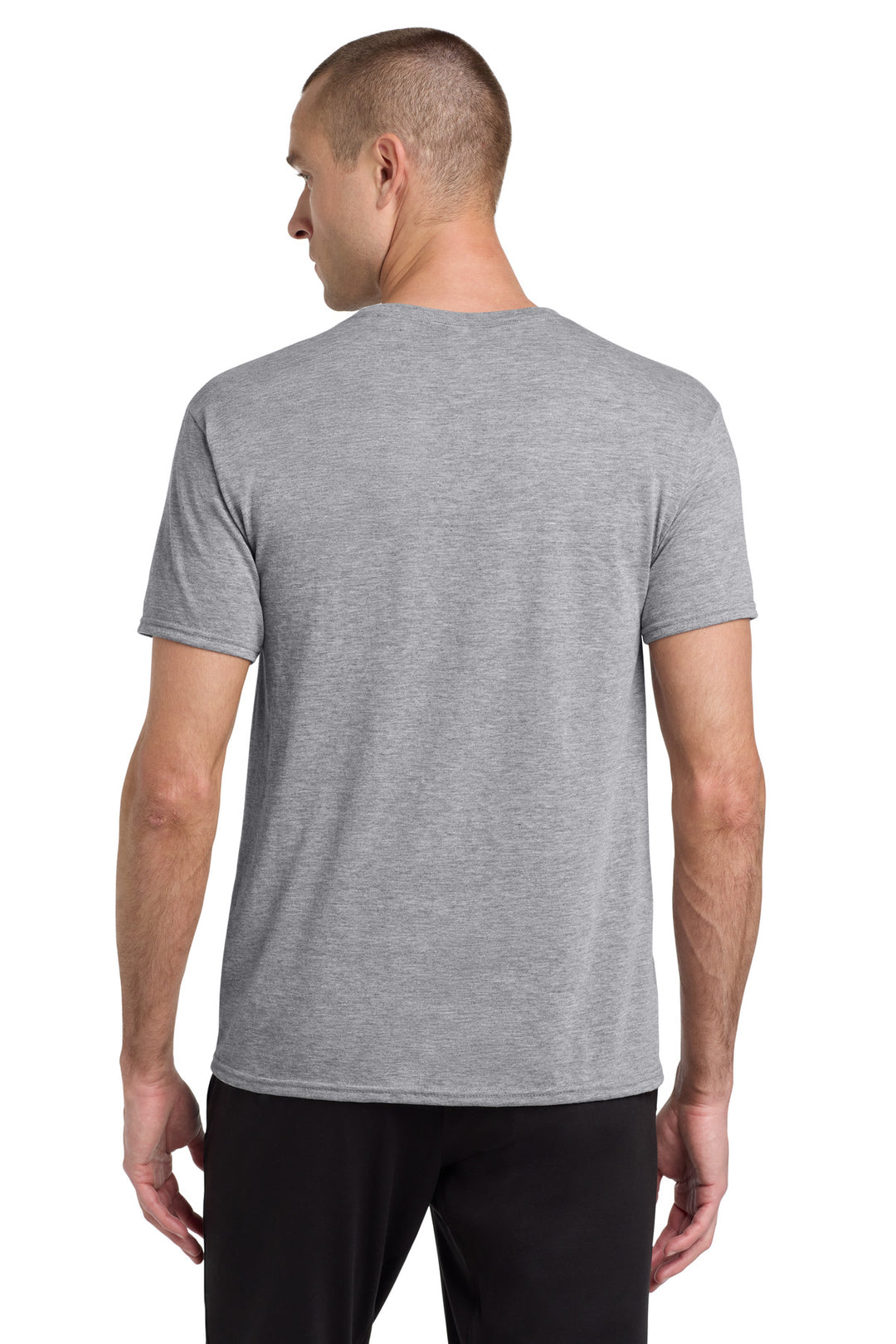 AthlHthr Jerzees Dri-Power 100% Polyester T-Shirt. 21M