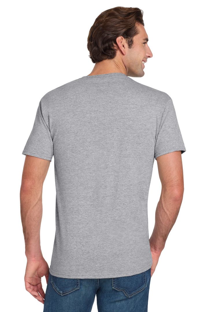 AthlHthr Jerzees - Dri-Power 50/50 Cotton/Poly Pocket T-Shirt. 29MP