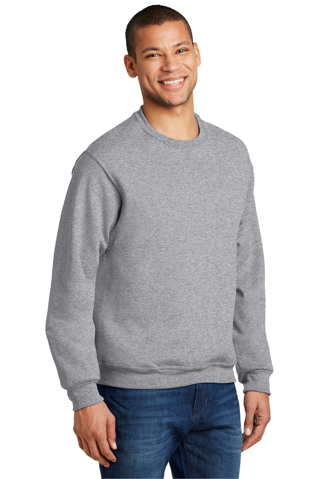 AthlHthr Jerzees - NuBlend Crewneck Sweatshirt. 562M