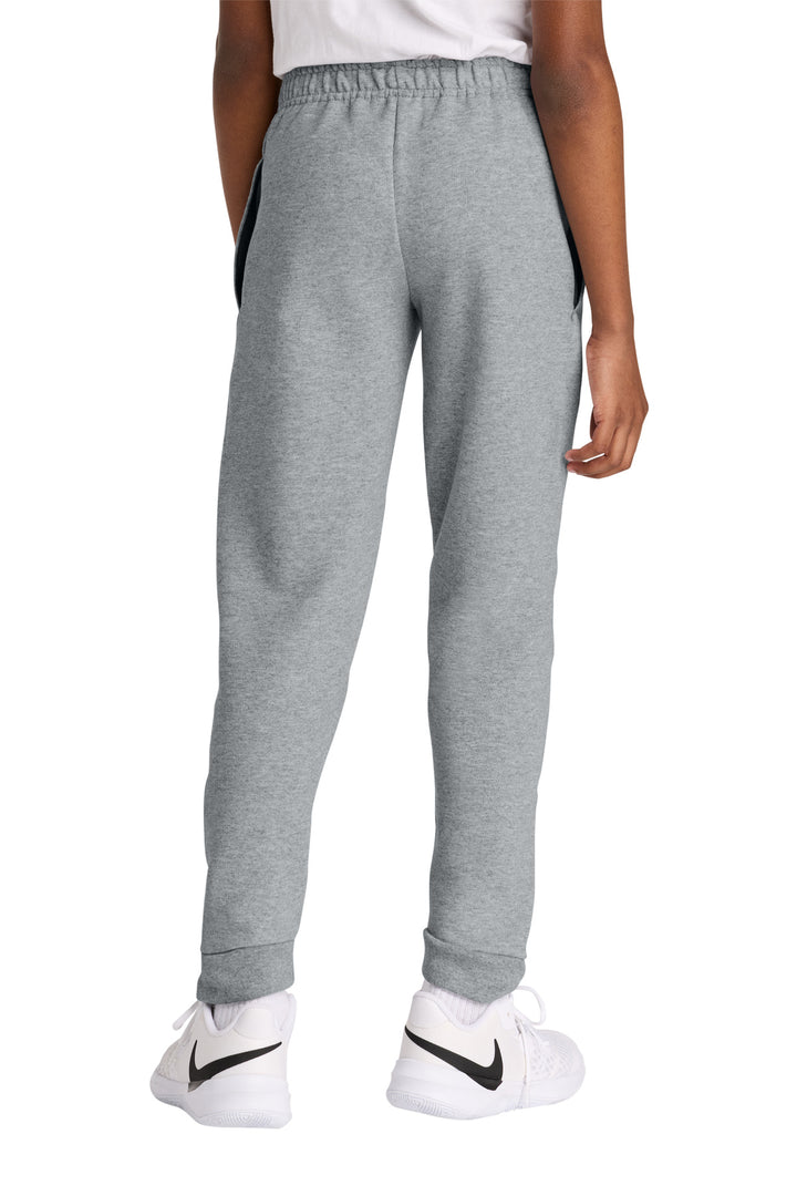 AthlHthr Jerzees Youth NuBlend Jogger Sweatpant 975B