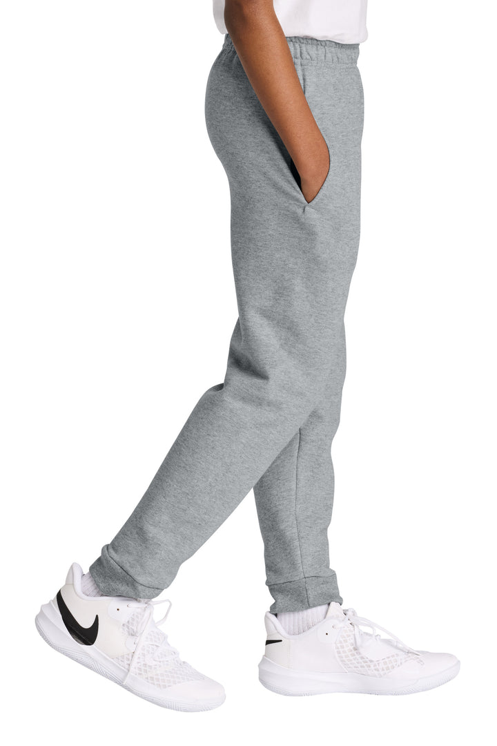 AthlHthr Jerzees Youth NuBlend Jogger Sweatpant 975B