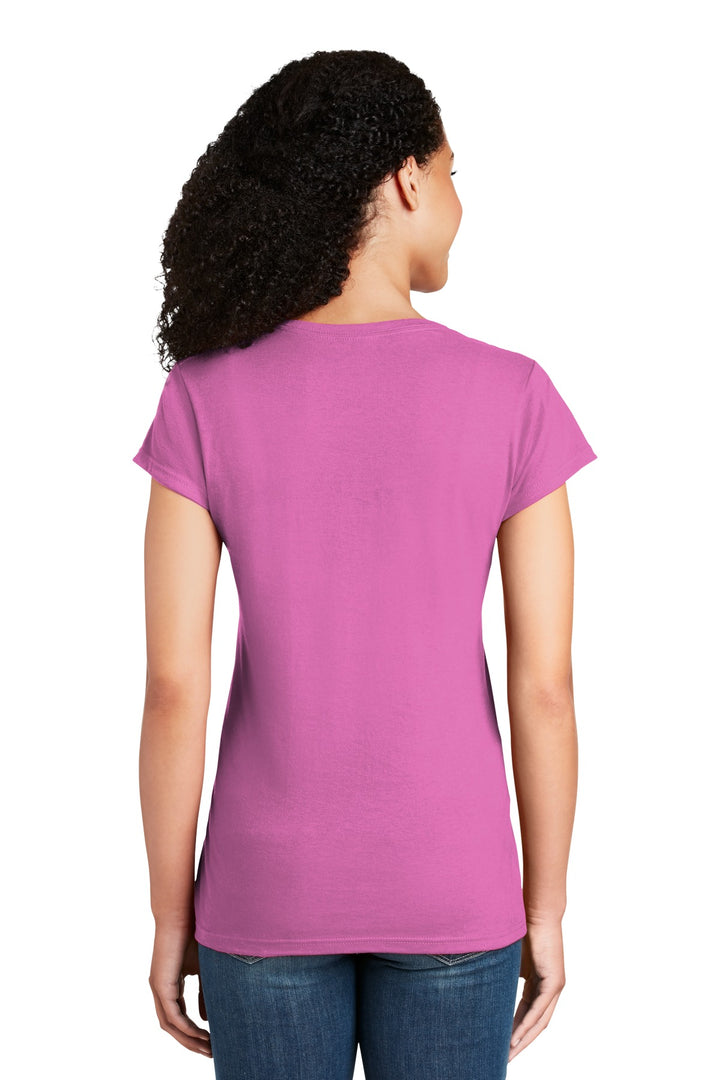 Azalea Gildan Softstyle Women's Fit V-Neck T-Shirt. 64V00L