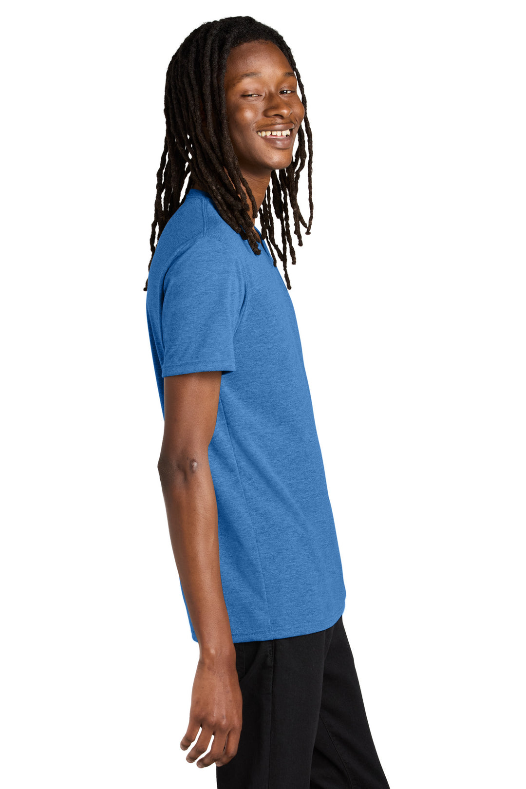 Azure Blue Allmade Unisex Tri-Blend V-Neck Tee AL2014